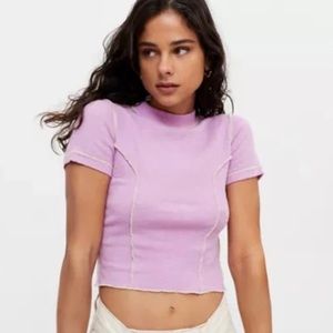 NWT Urban Outfitters Purple Cropped Tee